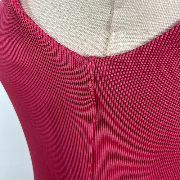 NBD Phoebe Dress Fuchsia Ribbed Cutout Mini Revolve Party Date Night Size S - Picture 7 of 10